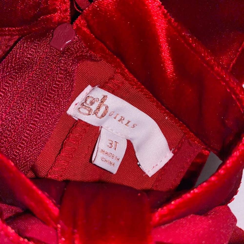 Girls 3T Velvet Holiday Dress